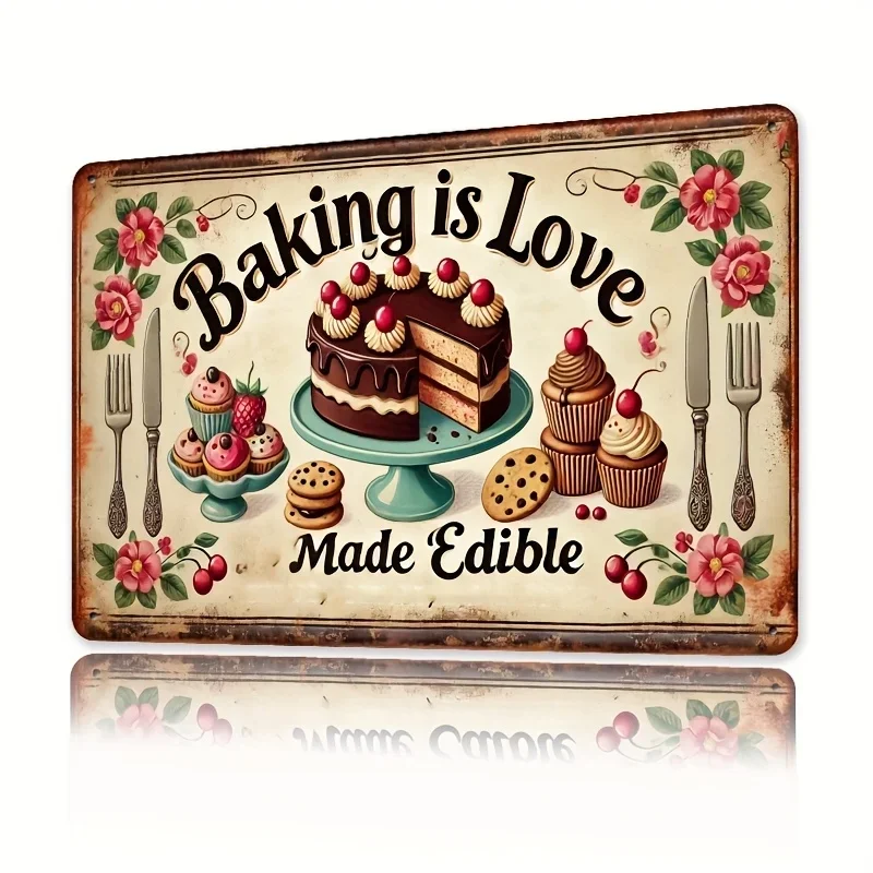 Kitchen For Baking - Oda Dekoru Vintage Baking is Love