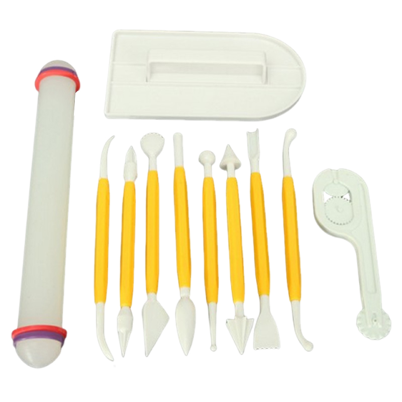 Fondant Smoother Set - 11 adet/takım Pişirme Araçları Kek Ev