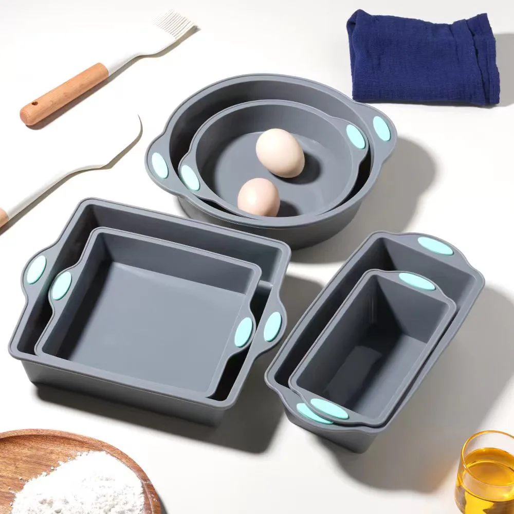 Kitchen Baking Ware - Gri Isıya dayanıklı Silikon Kek Kalıp