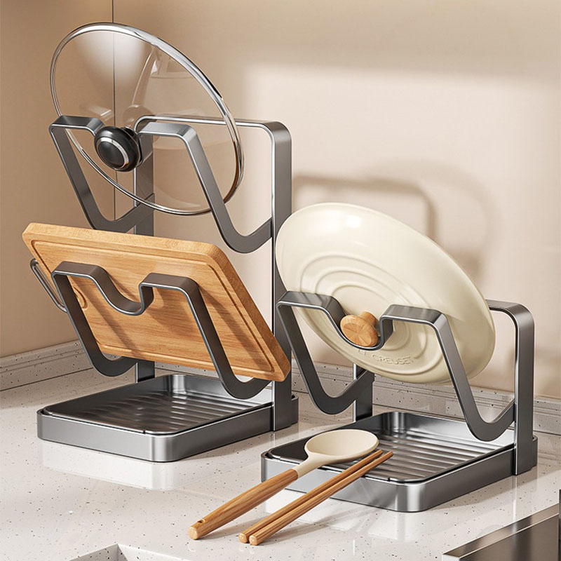 Kitchen Baking Pan Organizer - Tezgah Üstü Ağır Hizmet Tipi Karbon