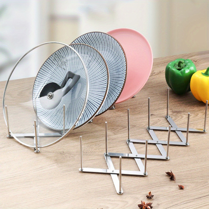 Kitchen Baking Pan Organizer - Tencere kapağı rafı tava kapağı organizatör