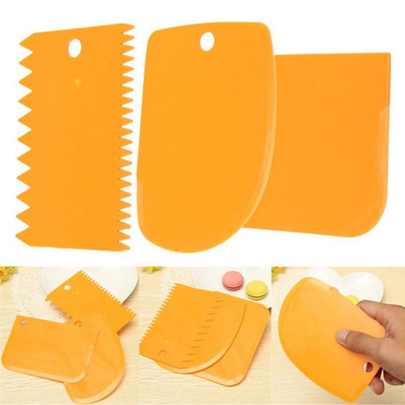 Fondant Smoother Set - 3 adet/takım kek düzleştirici fondan kesici