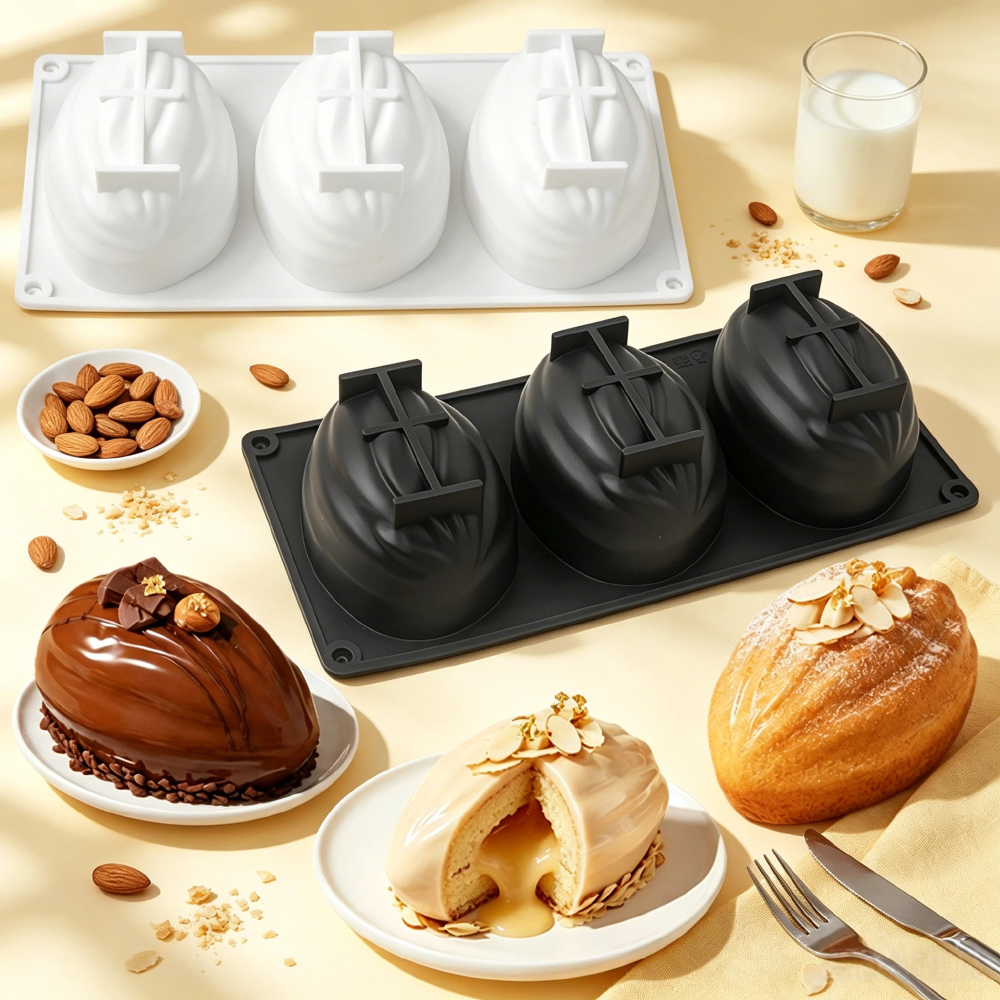 Baking Kitchen Design - 3 veya 8 Bölmeli Badem Şeklinde