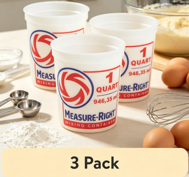 Kitchen Baking Area - Yuvarlak Plastik Karıştırma Kabı 1 Quart