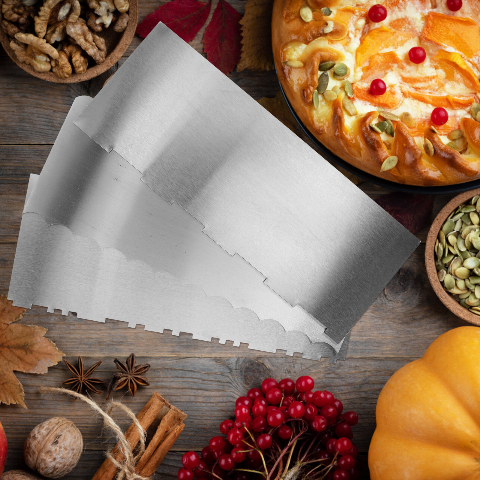 3 Parça Paslanmaz Çelik Pasta  - Fondant Smoother Set incelemesi ve fiyatı