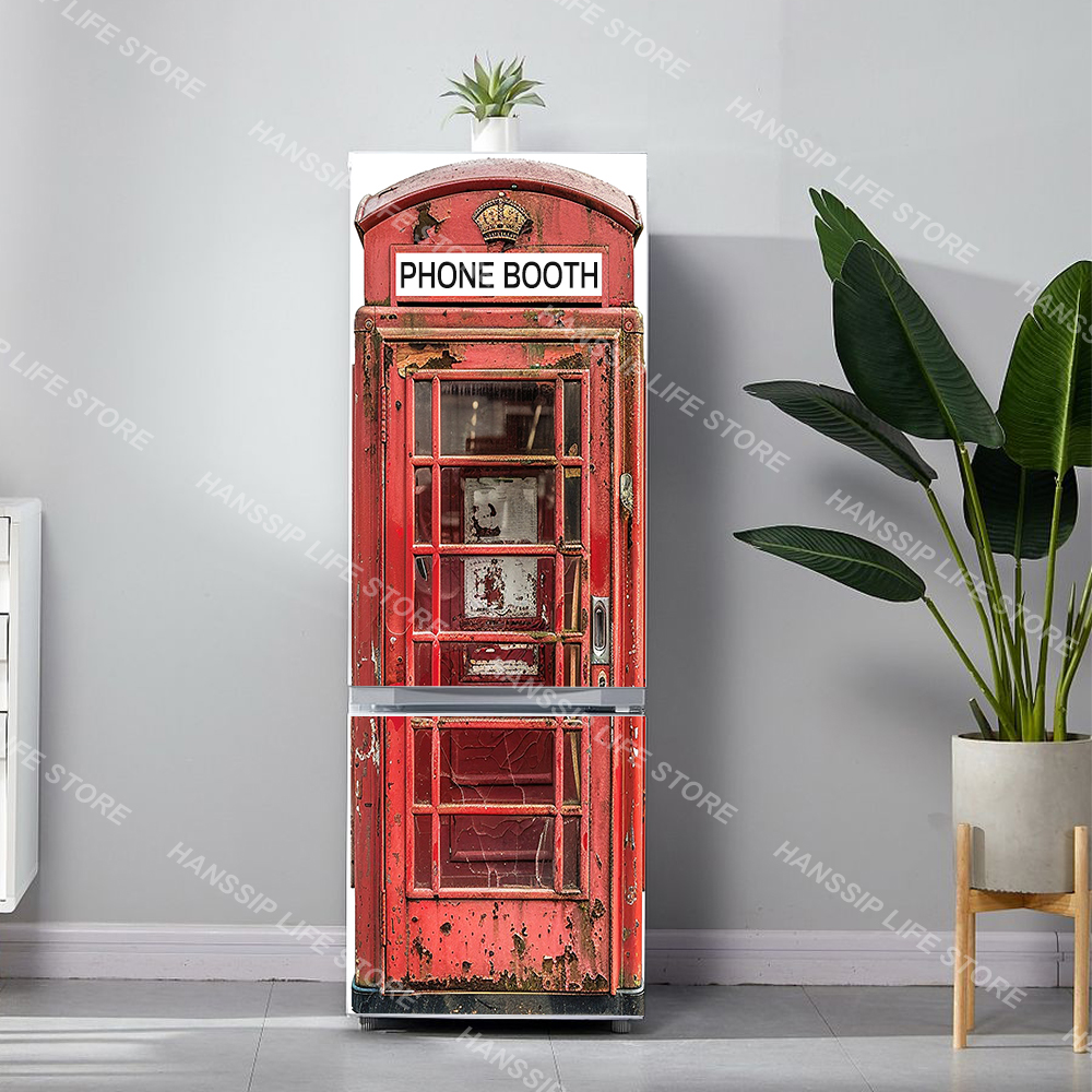 Retro Telefon Kulübesi Baskılı - Kitchen Baking Cabinet incelemesi ve fiyatı