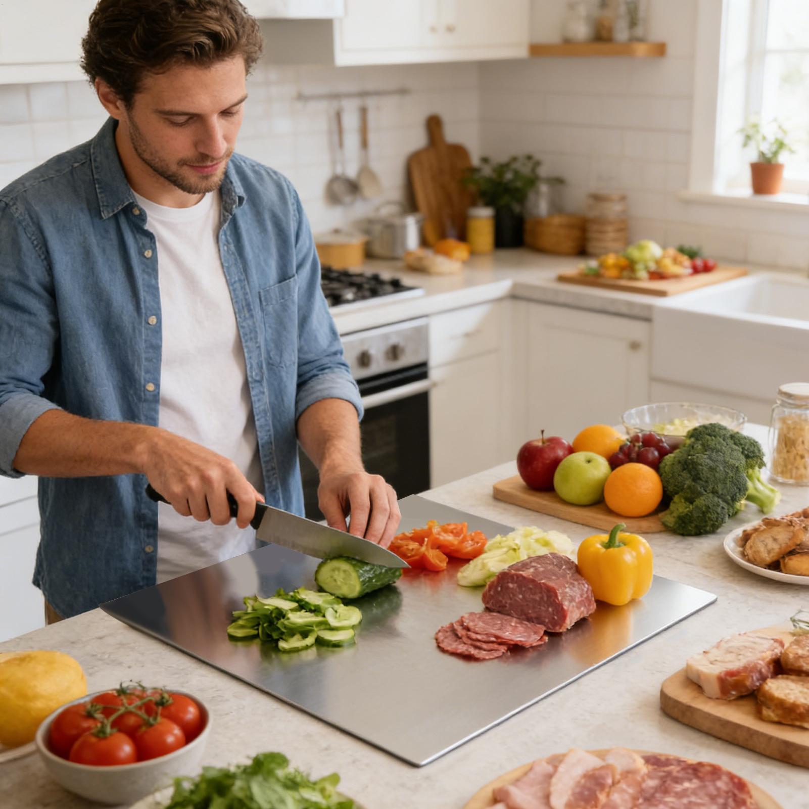 Paslanmaz Çelik Kesme Tahtası  - Kitchen Baking Area incelemesi ve fiyatı