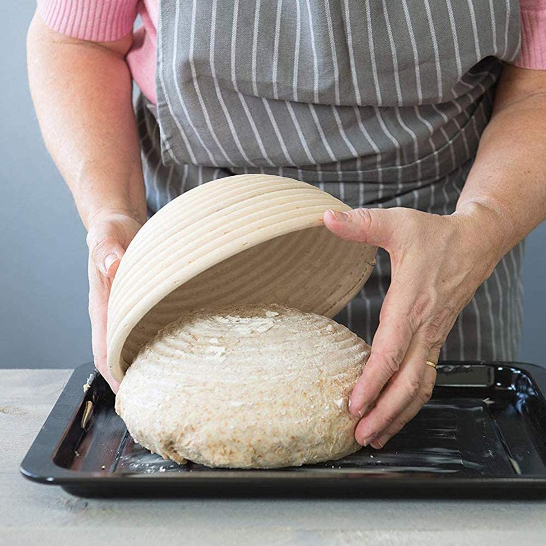 Doğal Rattan El Yapımı Ekmek M - Proofing Basket Banneton incelemesi ve fiyatı
