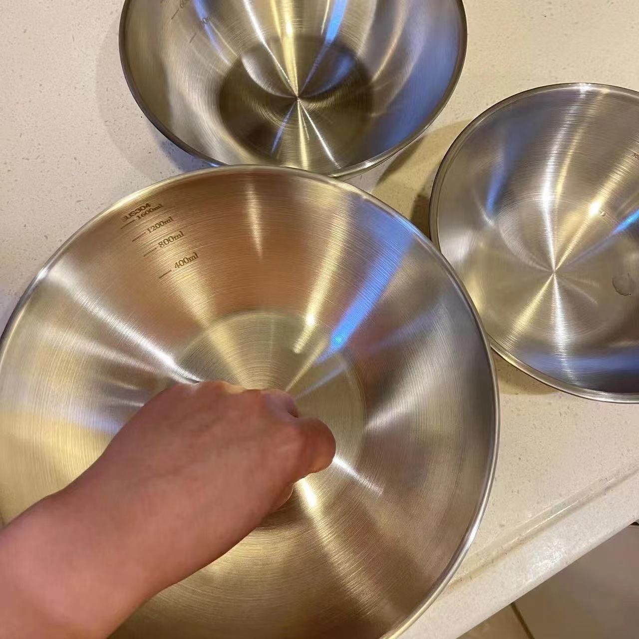 1-3 Paslanmaz Çelik Kase Seti, - Kitchen Baking Bowls incelemesi ve fiyatı