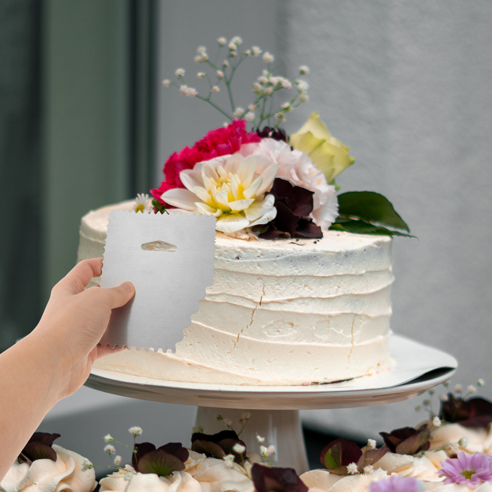 4 Parça Kek Kazıyıcı Seti Alüm - Fondant Smoother Set incelemesi ve fiyatı