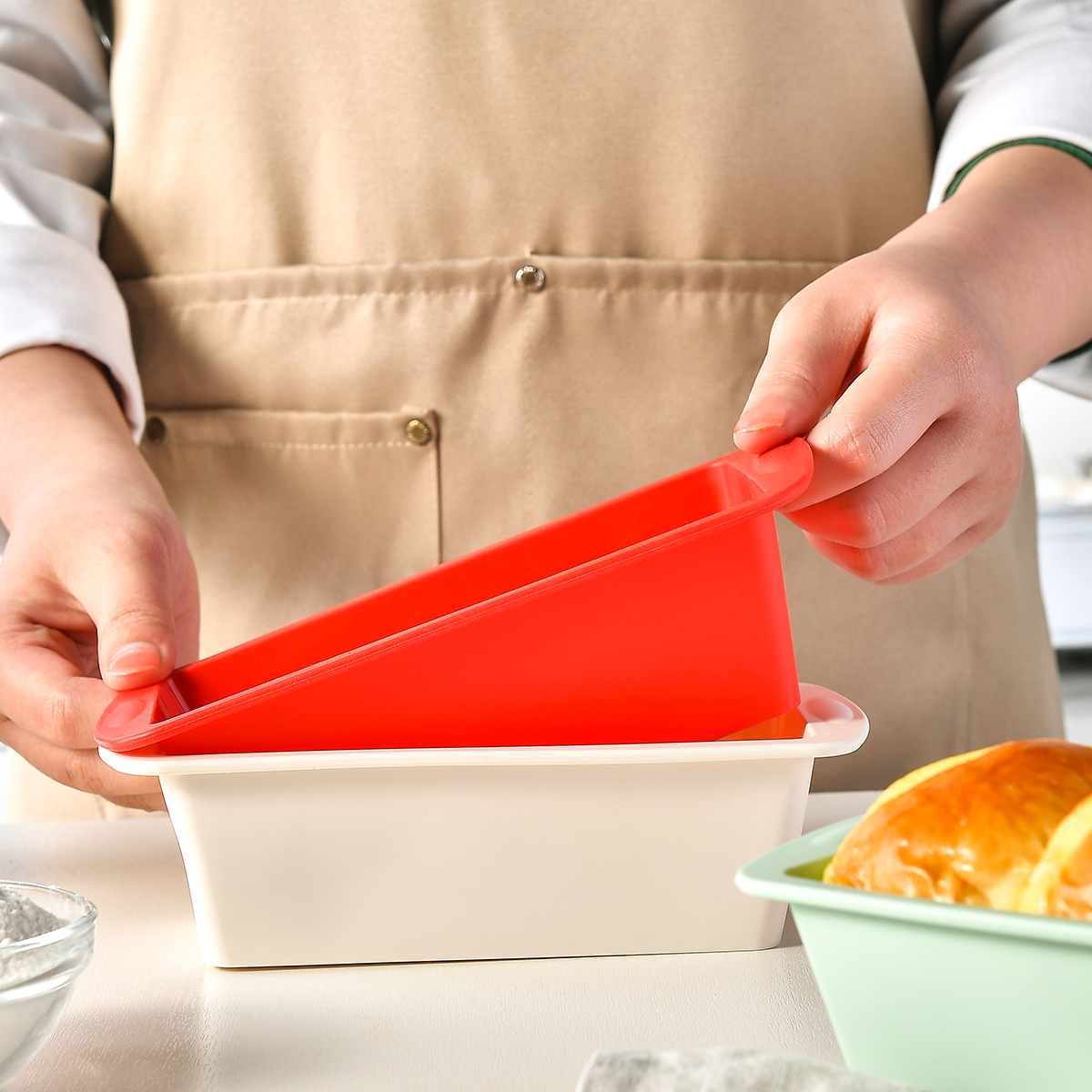 1/4 adet Ev Dikdörtgen silikon - Kitchen Baking Ware incelemesi ve fiyatı