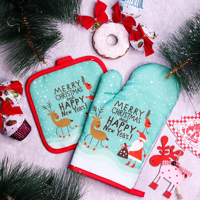 2 adet/takım Noel Fırın Eldive - Kitchen Baking Ware incelemesi ve fiyatı