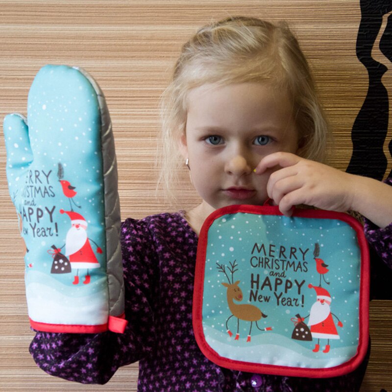 2 adet/takım Noel Fırın Eldive - Kitchen Baking Ware incelemesi ve fiyatı