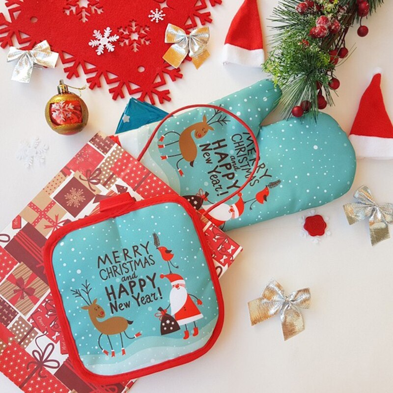 2 adet/takım Noel Fırın Eldive - Kitchen Baking Ware incelemesi ve fiyatı