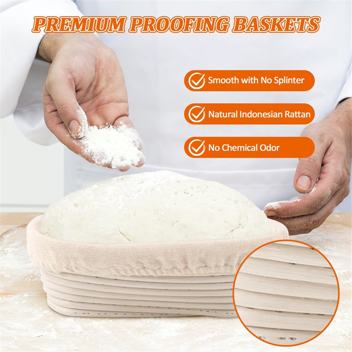 Oval Banneton Mayalama Sepeti  - Proofing Basket Banneton incelemesi ve fiyatı