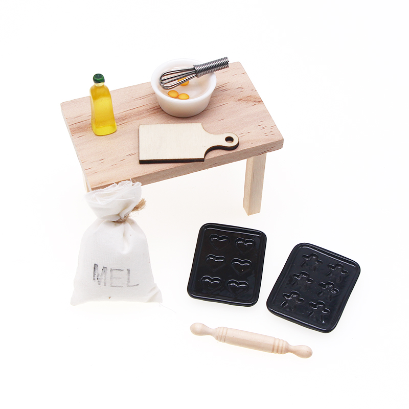 8 adet Dollhouse pişirme gereç - Kitchen Baking Ware incelemesi ve fiyatı