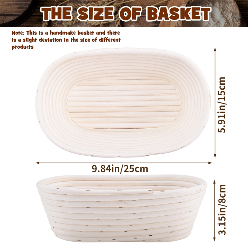 Oval Ekmek Mayalama Sepeti, El - Proofing Basket Banneton incelemesi ve fiyatı
